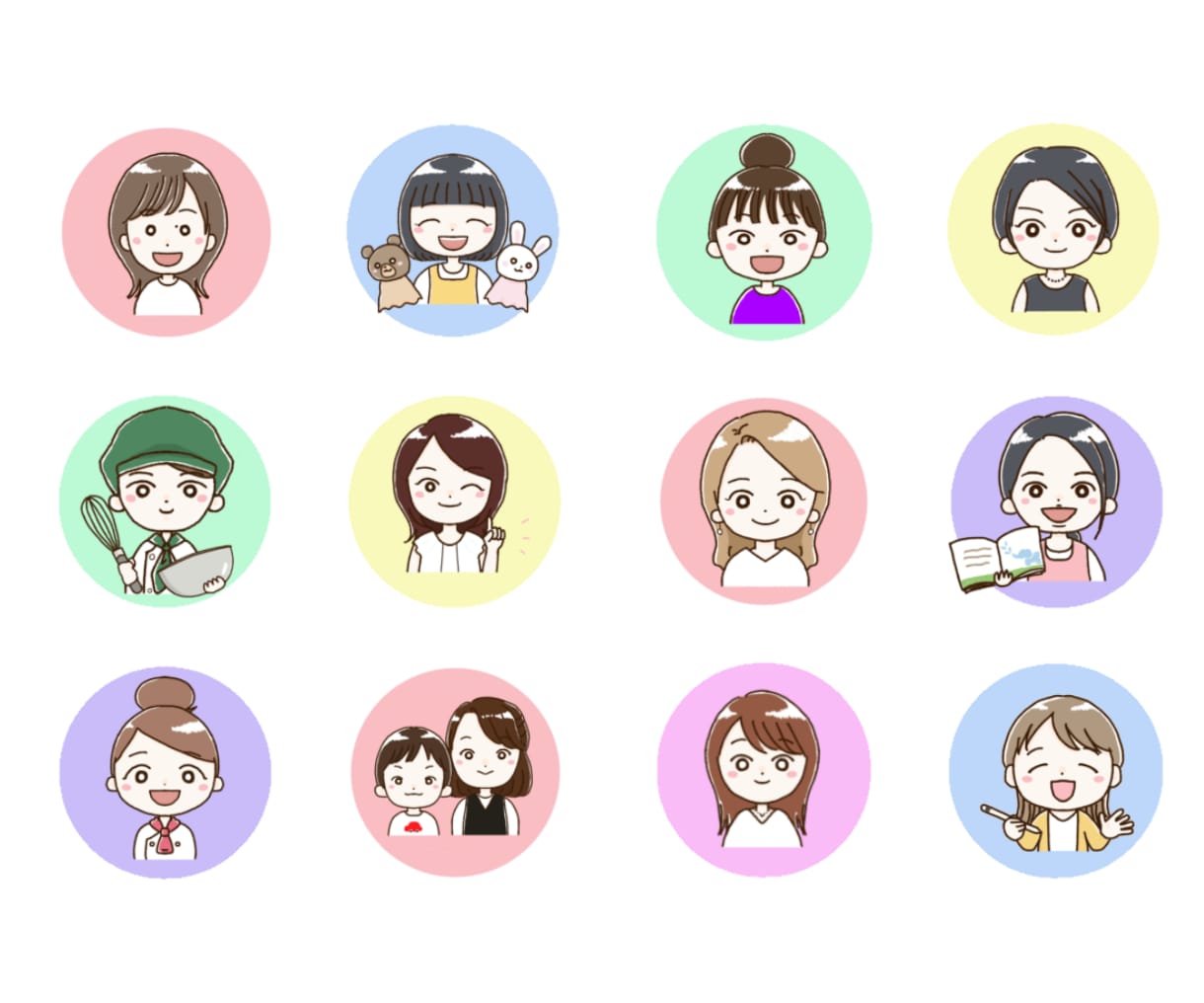 ゆるかわSNSアイコン制作します ゆるくてやさしい雰囲気を丁寧に描きます♪ イメージ4