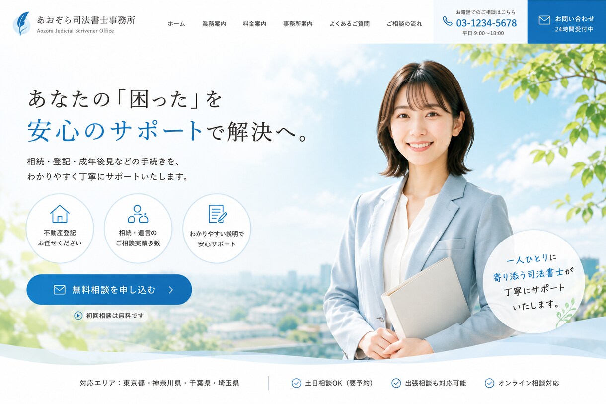 士業専門｜信頼感が伝わるホームページを作成します 税理士・行政書士など｜ワードプレスで簡単管理 イメージ5