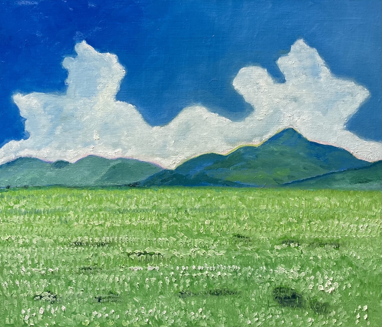 背景、風景画を提供いたします 手描き風の美しい高原や、田舎の風景などを提供します。 イメージ1