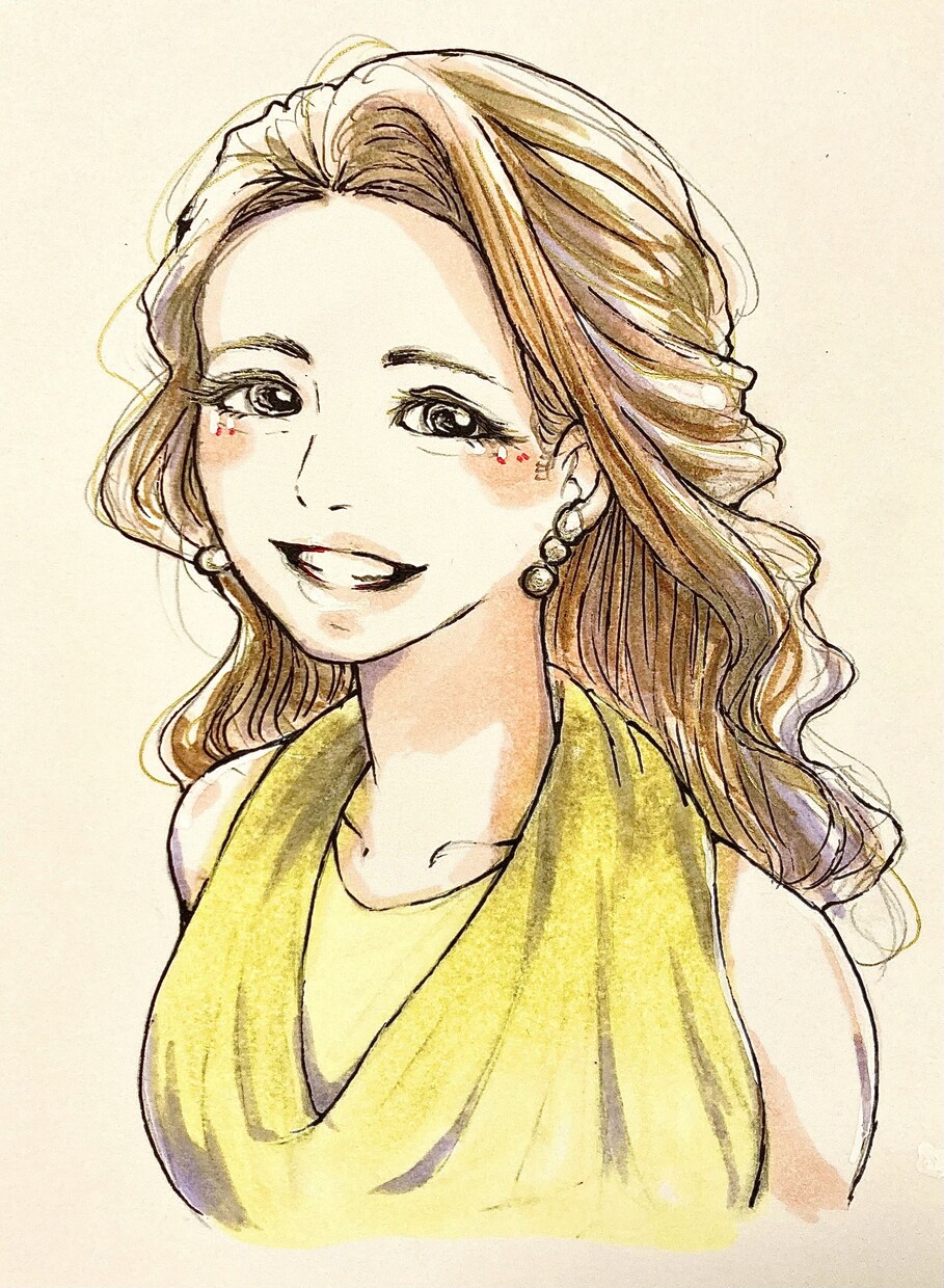 柔らかい印象で似顔絵を描きます ウェルカムボードやインテリア、端末壁紙等でご利用頂けます。 イメージ7
