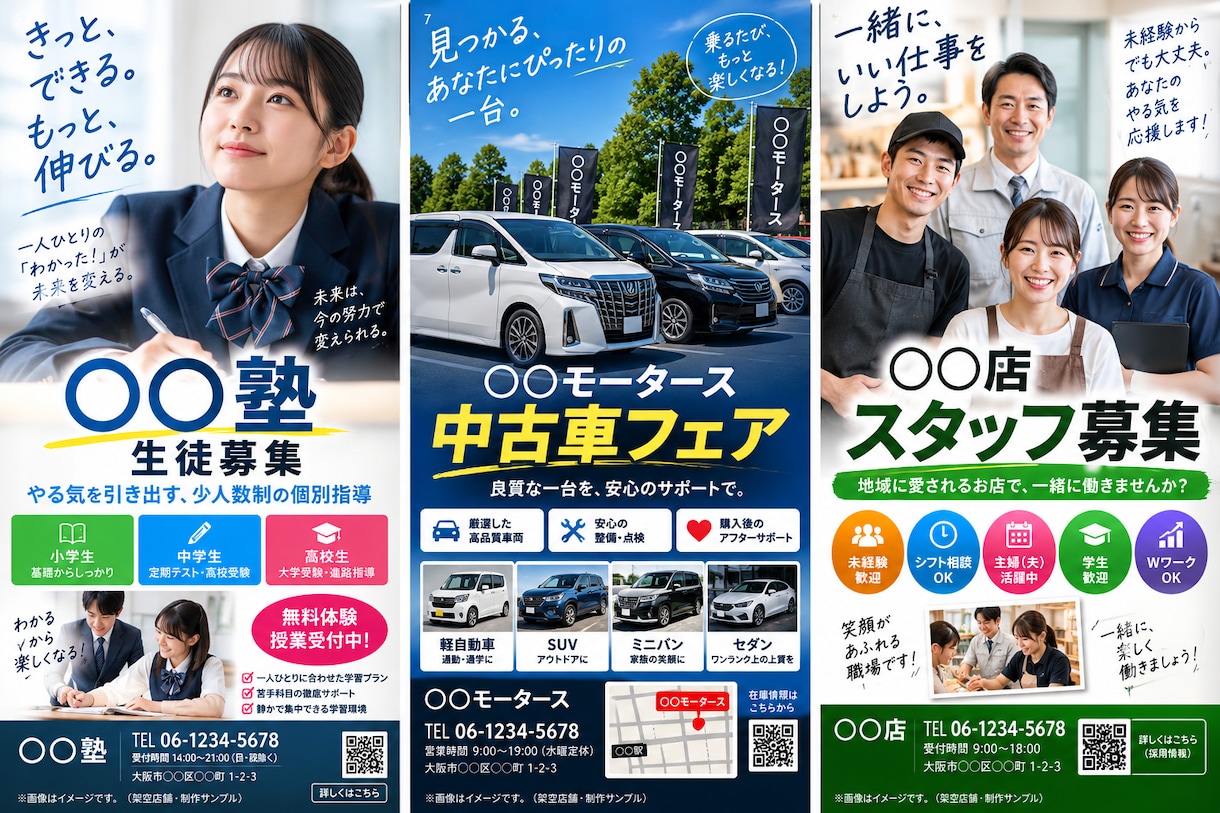 伝わるチラシ・ポスターをデザインします 目的に合わせて見やすく伝わるデザインに仕上げます イメージ10