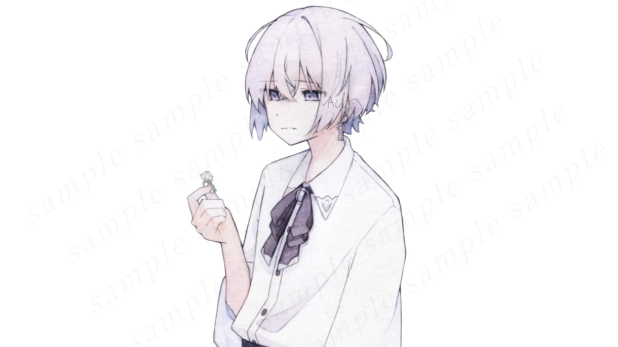水彩やデジタルで透明感のあるイラストを作成します 心に溶け込む透明感を。あなたの想いや物語を形にします イメージ8