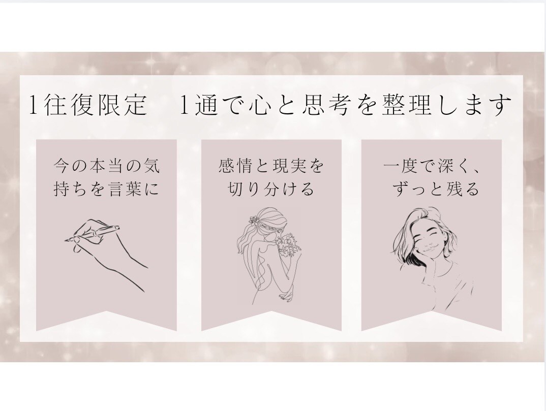 1通に全力を注ぐお悩み相談します 教員歴9年/言葉にならない気持ちを受け止める文章相談 イメージ2