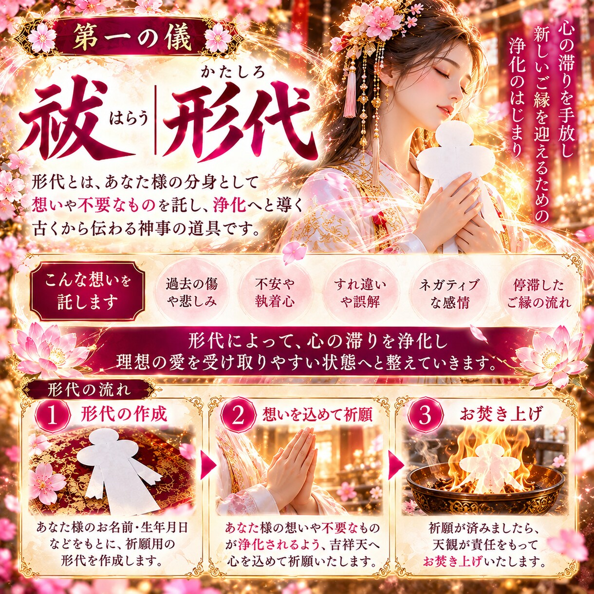 運命のあの人と復縁したい祈祷師が叶えます 祈祷師が紡ぐ禁断の秘法、あなたのために極強復縁の儀 イメージ3
