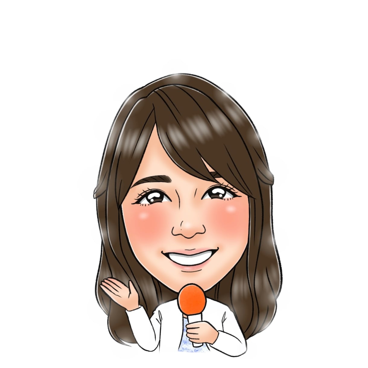 名刺、アイコン、HP用等似顔絵お描きします そっくりで可愛い、あたたかい似顔絵です＊ イメージ7