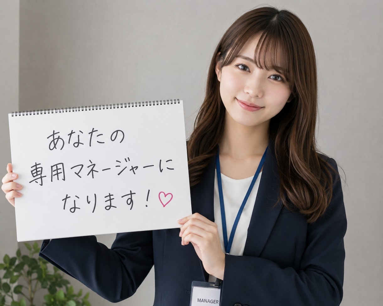 専属マネージャーになります あなたの頑張りを隣で支える専属マネージャーです イメージ1