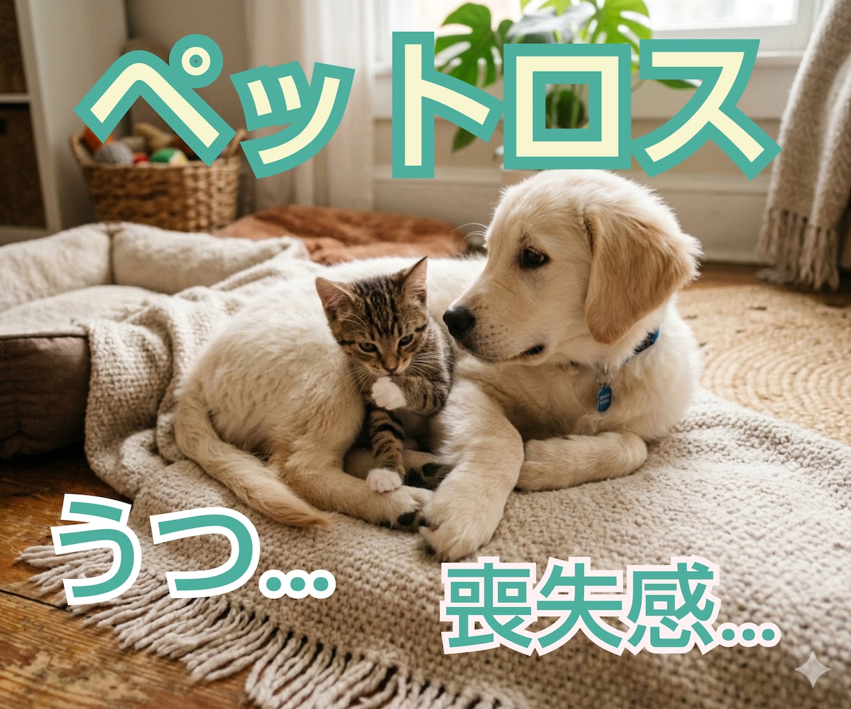 ペットロスの悲しみ寂しさ辛さ全てお聴きます ペットの居ない人生がなく何度もお別れの経験をしてきました イメージ1