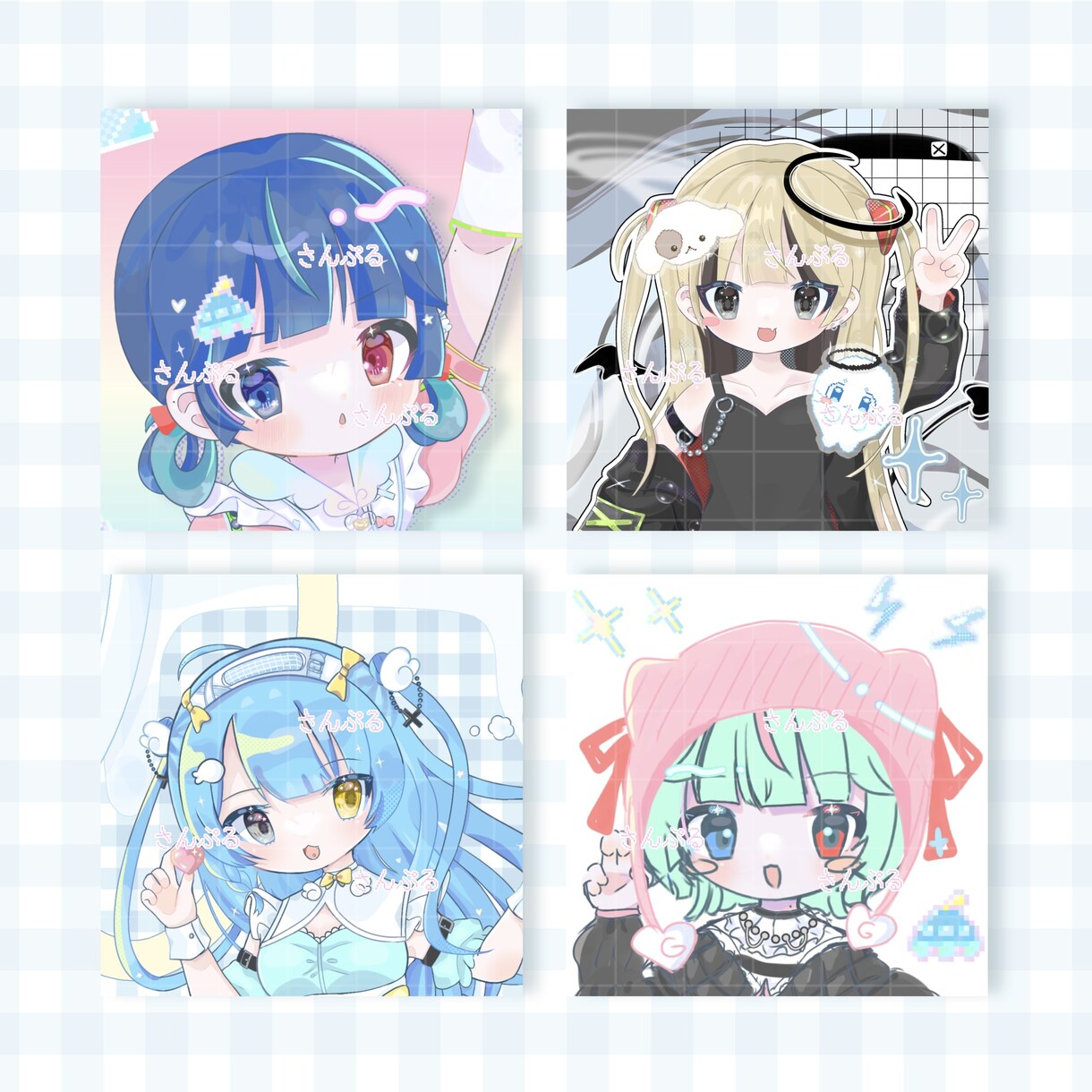 SNS用アイコン/立ち絵/グッズ用等描きます 可愛い雰囲気のイラスト如何ですか！ イメージ1
