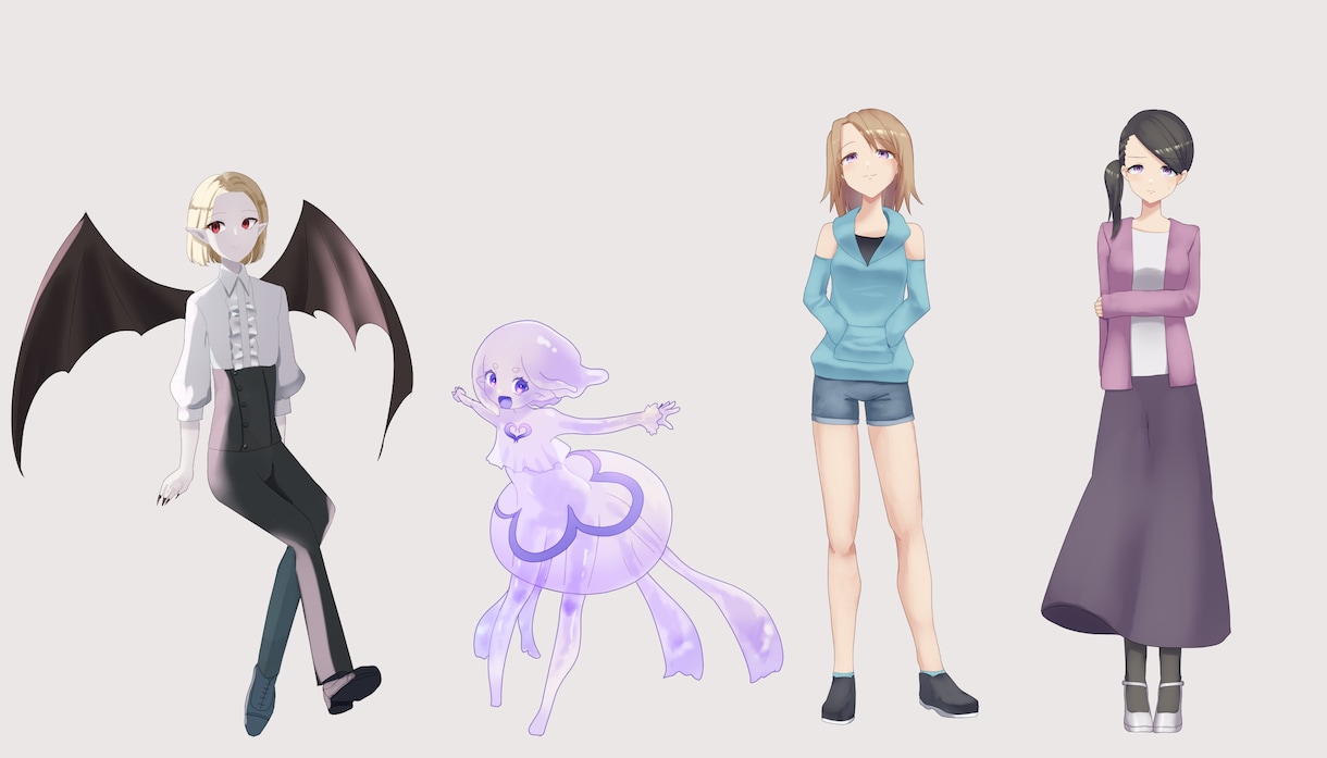 TRPG向け立ち絵制作します あなたのPCやNPCをより生き生きとさせるお手伝いをします！ イメージ9