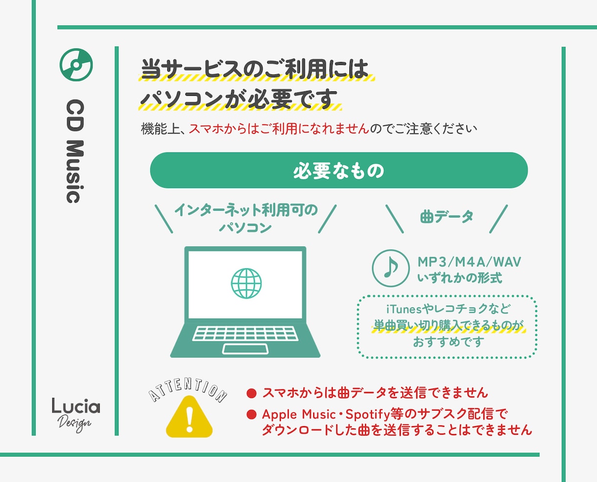 お手持ちの曲データで結婚式BGMのCD作成します 【お見積で500円引】翌日発送／曲データのご準備お願いします イメージ3