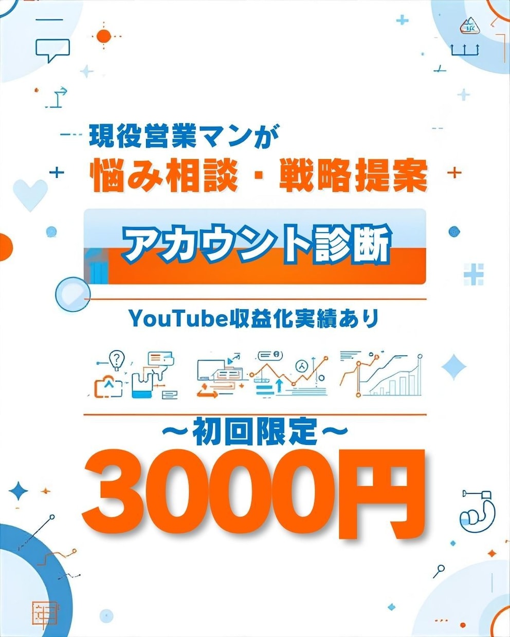 現役営業マンがAIでSNS診断します 【初回モニター価格】ビデオチャット60分で悩み相談・戦略提案 イメージ1