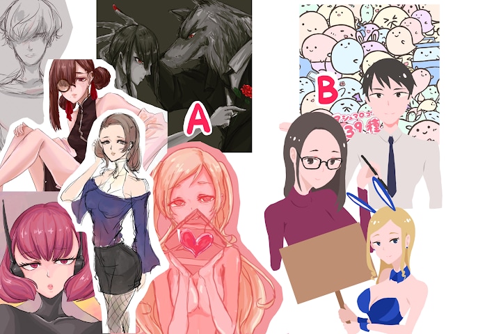 YouTube漫画のイラスト描きます 大人っぽいクール系テイストです。 イメージ1