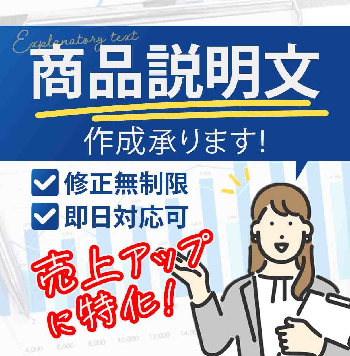 売れるための商品・サービス内容説明の文章作成します お客さんの「欲しい！」を惹き出す文で売上アップしましょう！ イメージ1
