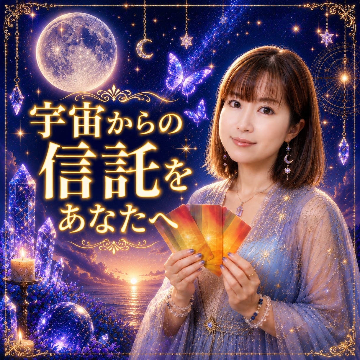 宇宙からの神託をあなたへ送ります 今あなたに必要なメッセージをオラクルから降ろします イメージ1