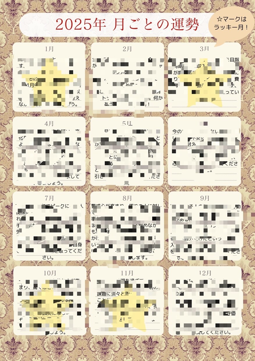 2025年の運勢総まとめ★超開運占いします 来年の運を掴む！詳細ガイドブック作ります イメージ5