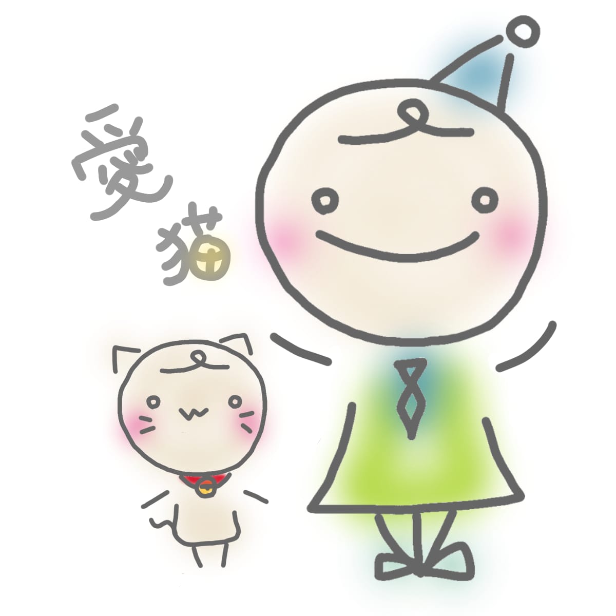 ちょっと変わった棒人間の妖精イラスト描きます B型が描く個性的なイラストこれは、妖精です イメージ10