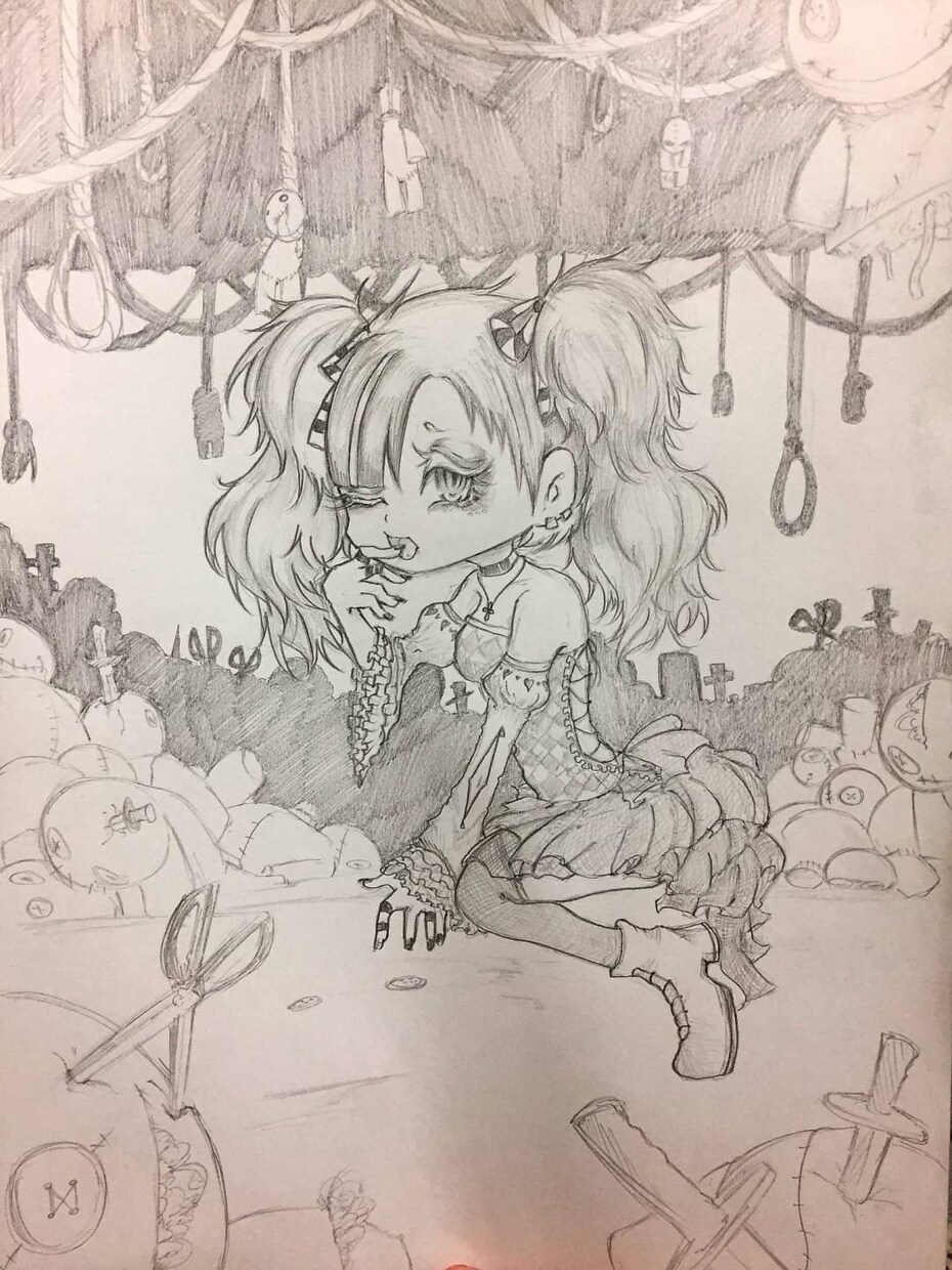 雰囲気重めなイラスト制作します 個人利用者様向けにお安くイラストを納品致します イメージ2