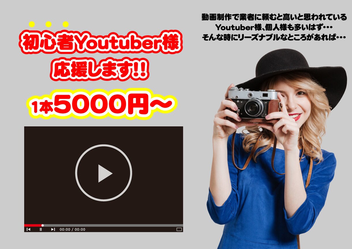 YouTubeの動画を制作します 駆け出しYouTuberさん必見！ イメージ1