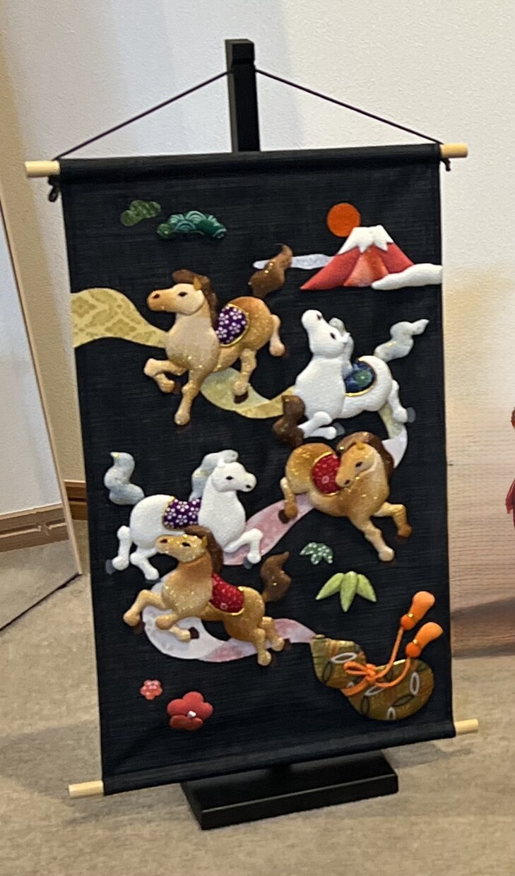 タペストリー・しあわせ瓢箪午キットを作ります さくらほりきりのキットを作成して発送せていただきます。 イメージ1