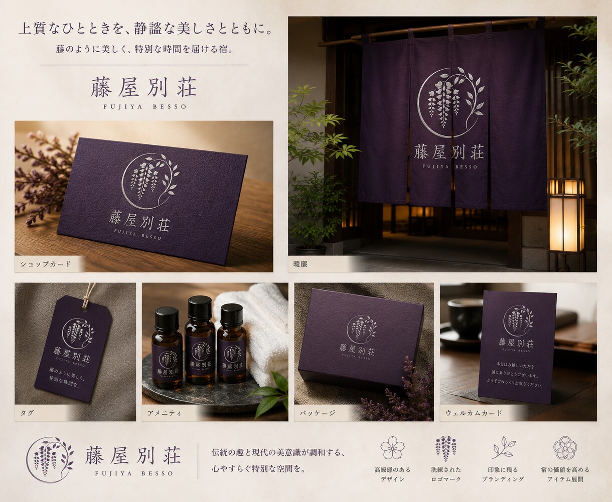 心に残る！上品で和モダンなロゴを製作します 伝統とモダンの融合でブランドの品格を高めます！ イメージ4