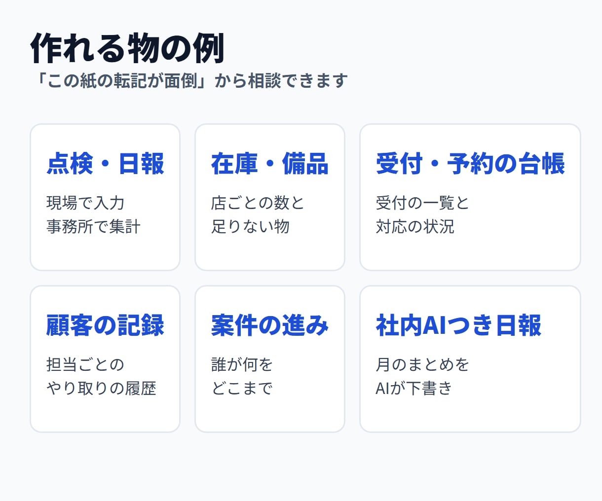 スマホで入力する業務システムを作ります ログイン・管理画面つき｜仕上げる前に試作をお見せします イメージ9