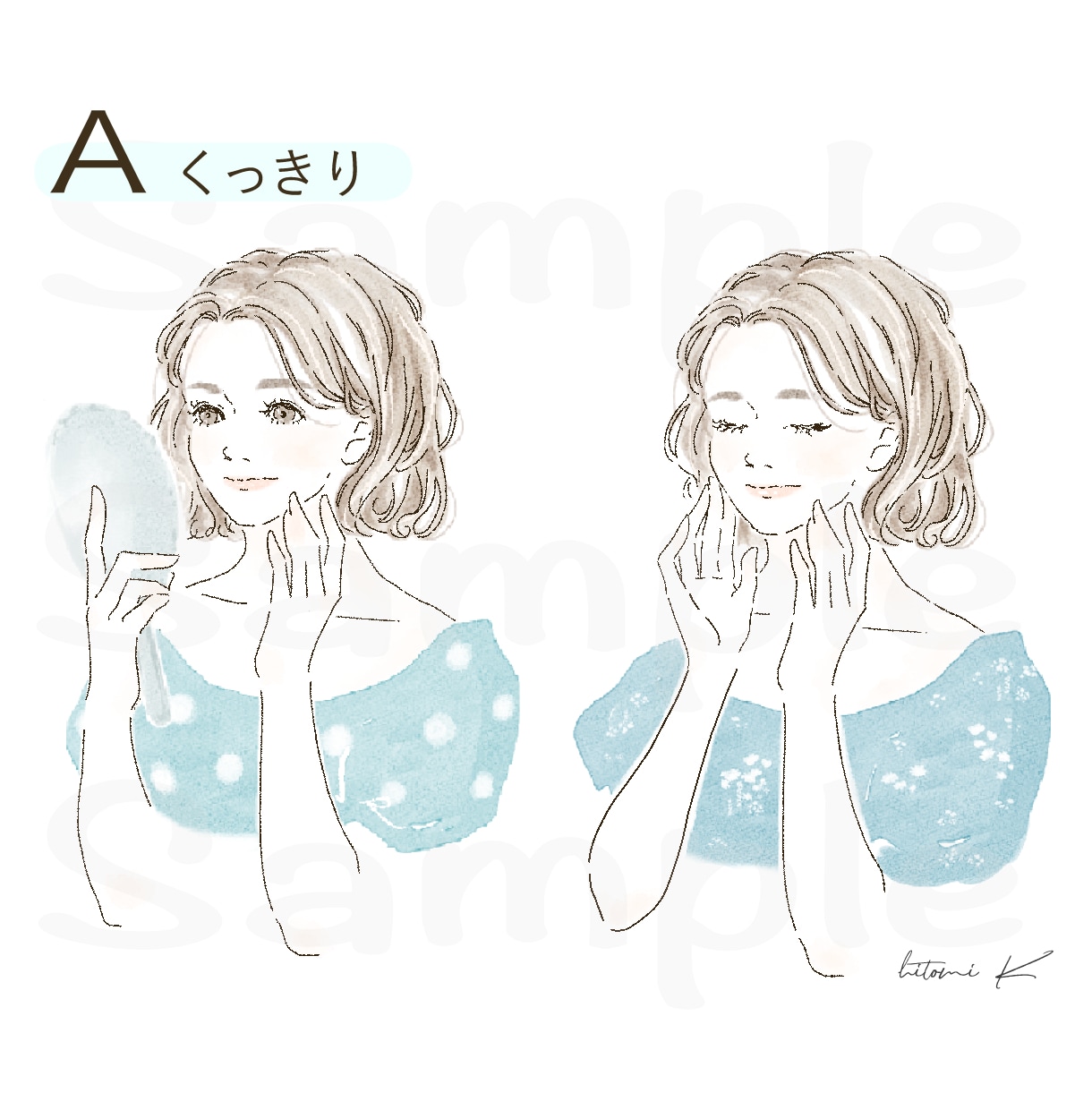 商用◎綺麗で女性らしい手描きイラストお描きします 挿絵、アイコン、商品イラスト等に❇︎ イメージ3