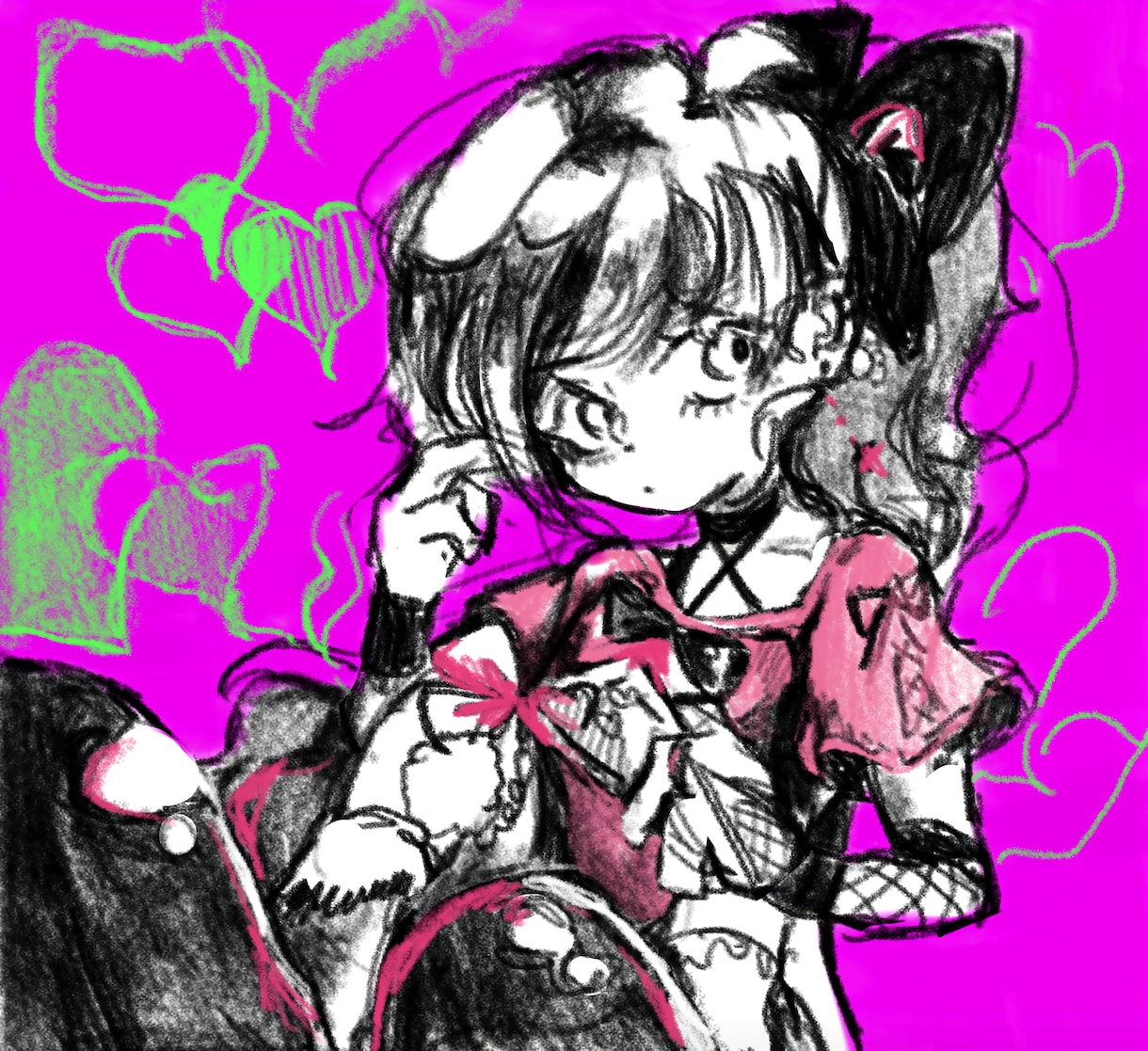 線画の味あるイラストお描きします 最短2日！SNSアイコンや観賞用に！ イメージ3