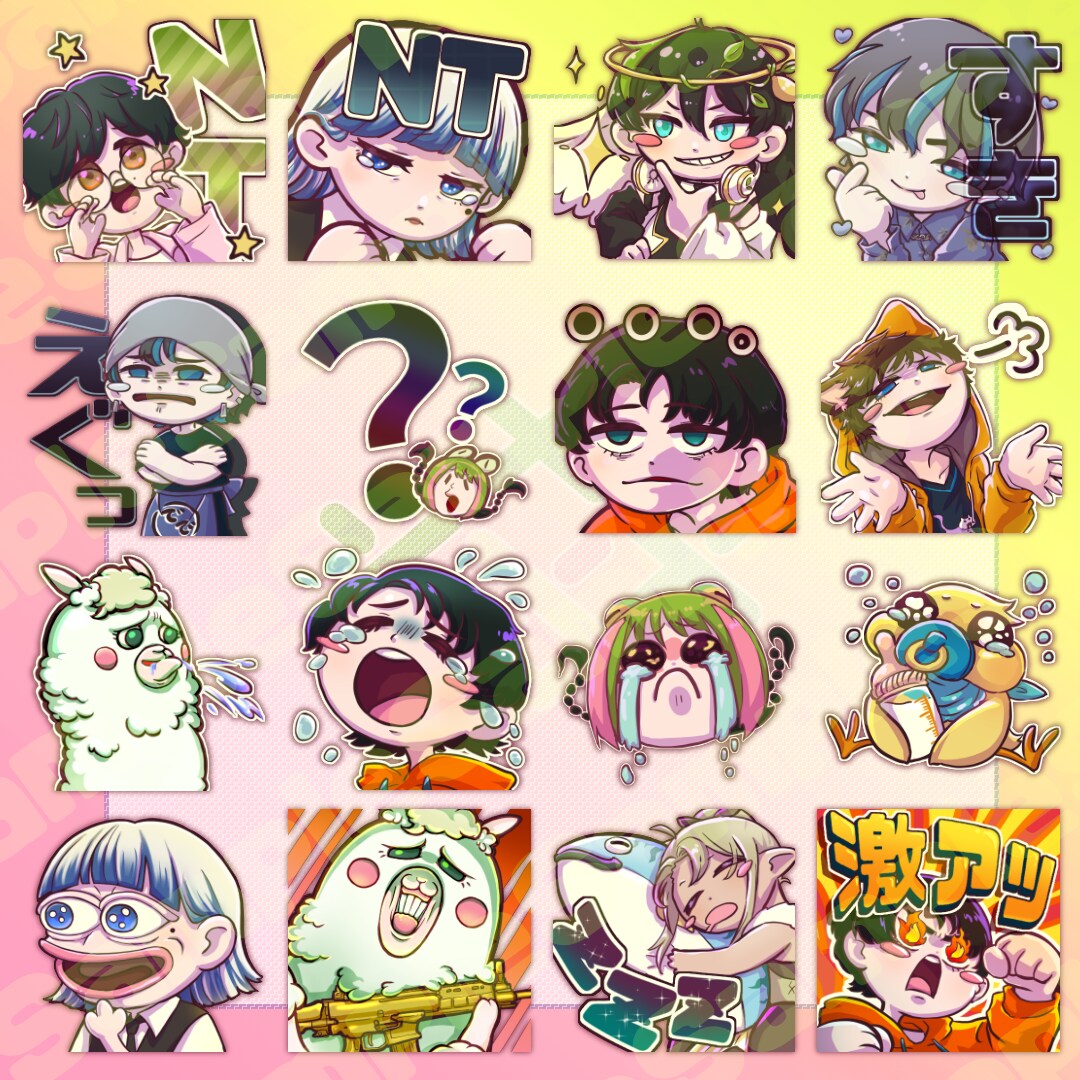 YoutubeやTwitchのスタンプ作ります アニメーションも可！可愛いスタンプをお届けします！ イメージ3