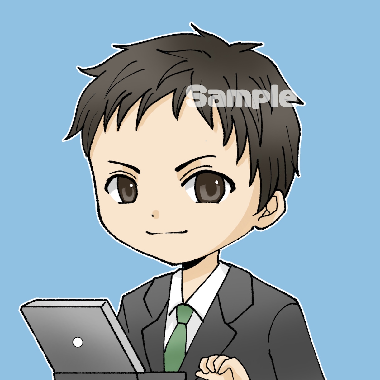 可愛い！お手軽デフォルメイラスト作成します シンプル！アイコン、ビジネス、ブログや素材に。似顔絵も イメージ8