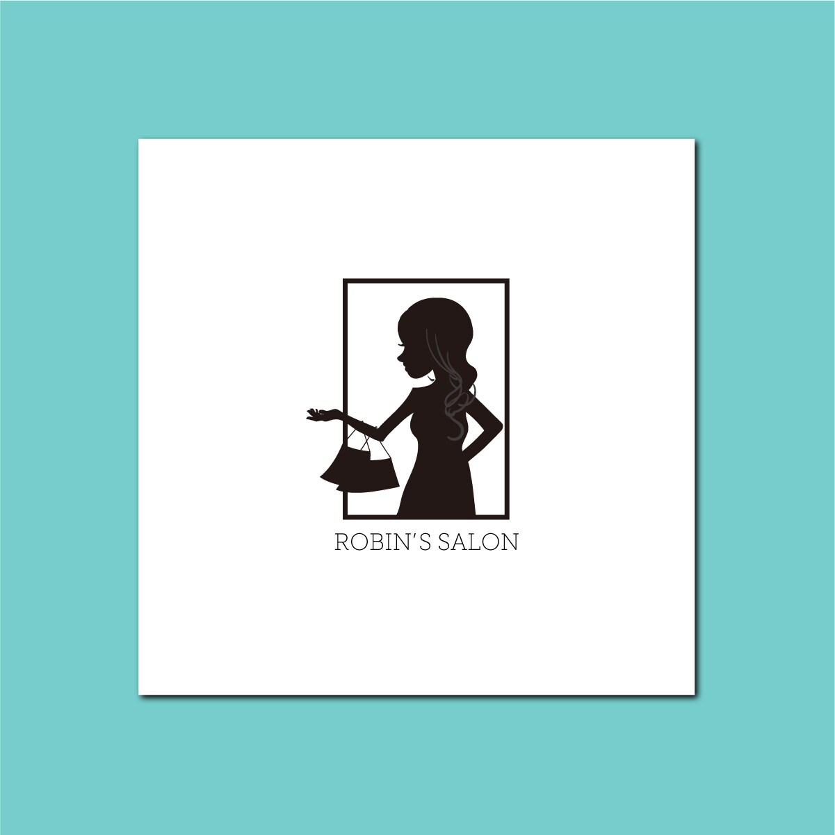 少し可愛い！女性のシンプルなシルエットロゴ作ります お店、起業、独立などオリジナルのロゴを必要としてる方へ イメージ7