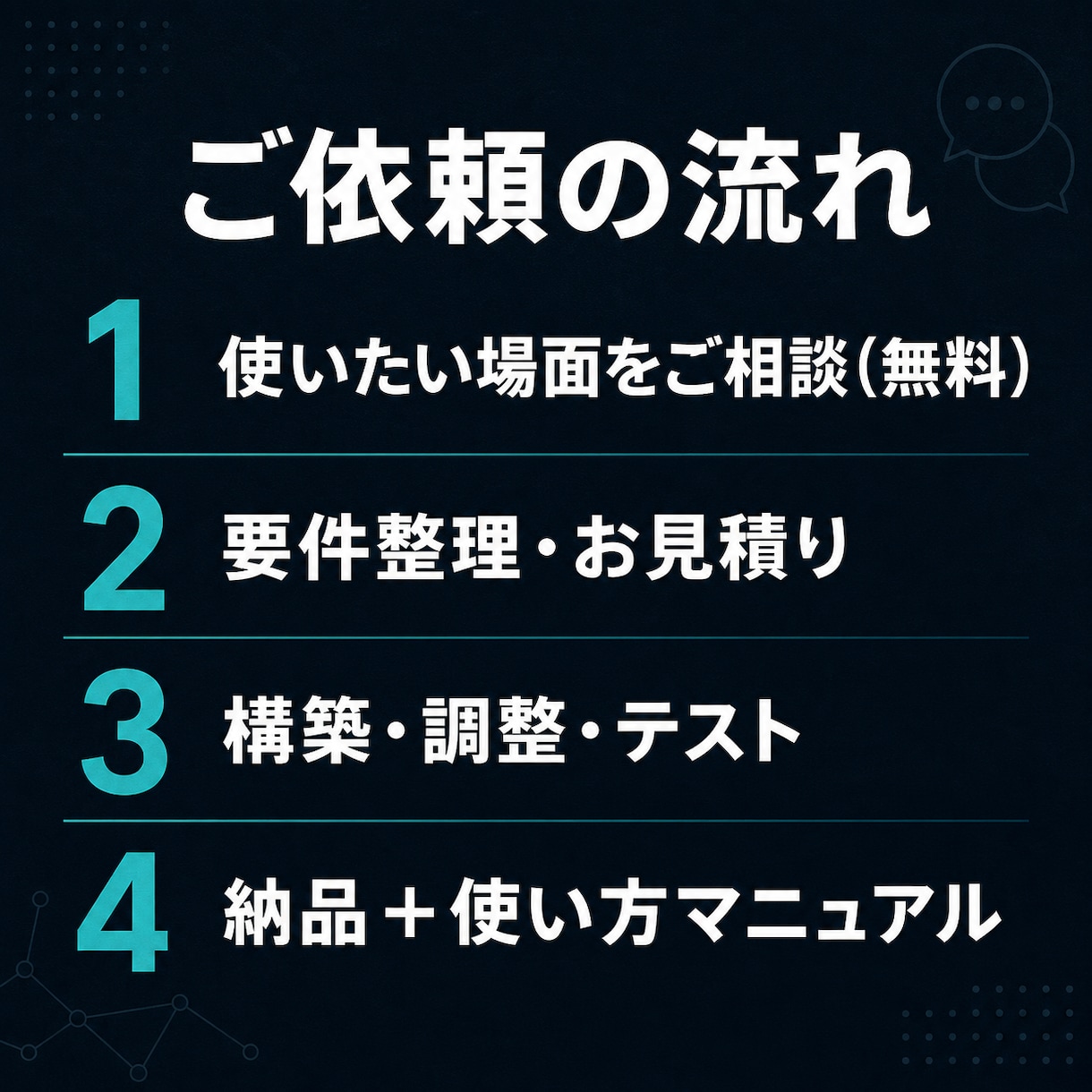 あなた専用のGPT・AIチャットを作ります ChatGPTを自社仕様に｜専用GPT・AIチャットを構築 イメージ7
