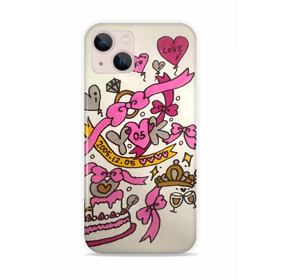 世界に1つ！手書きデザインのスマホケース作成します 手書きデザインのスマホケース、iPhoneケース イメージ5