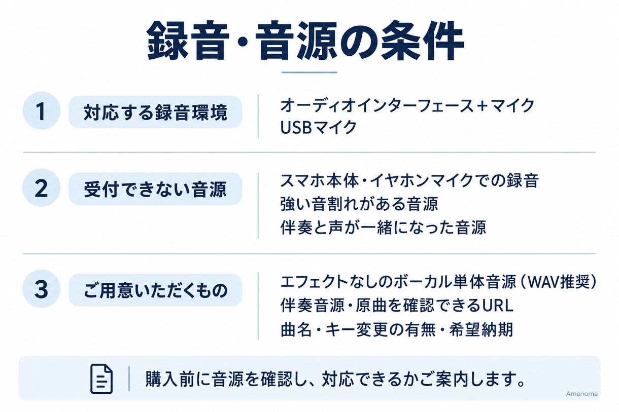 歌ってみたの音程を自然にピッチ補正しますます ワンコーラス対応｜歌ってみた初心者さんも歓迎！ イメージ3