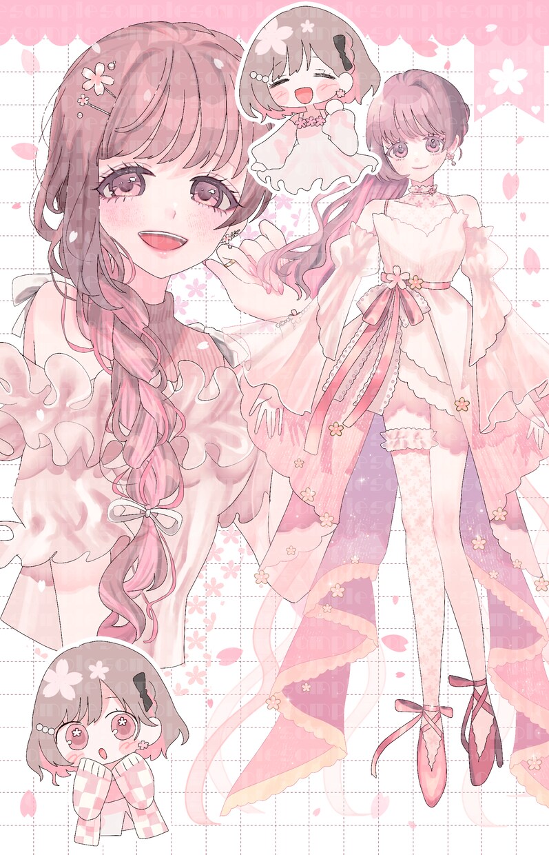 歌ってみたサムネイルや配信画面イラストお描きします 暖かい色味が好きな方おすすめ☺︎ イメージ2