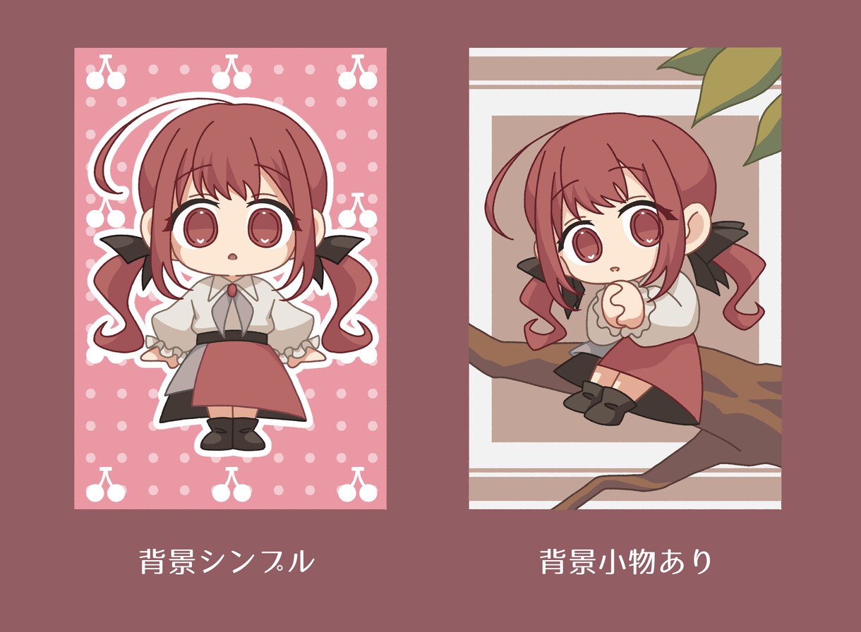 かわいいミニキャラ(デフォルメキャラ)を制作します かわいいキャラをSNSアイコンやグッズ等に！ イメージ2