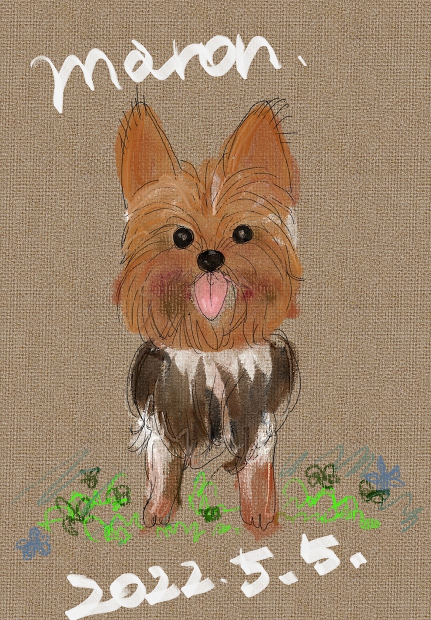 愛犬のイラスト作成受付してます 私の画力範囲での動物受付可能です。 イメージ3