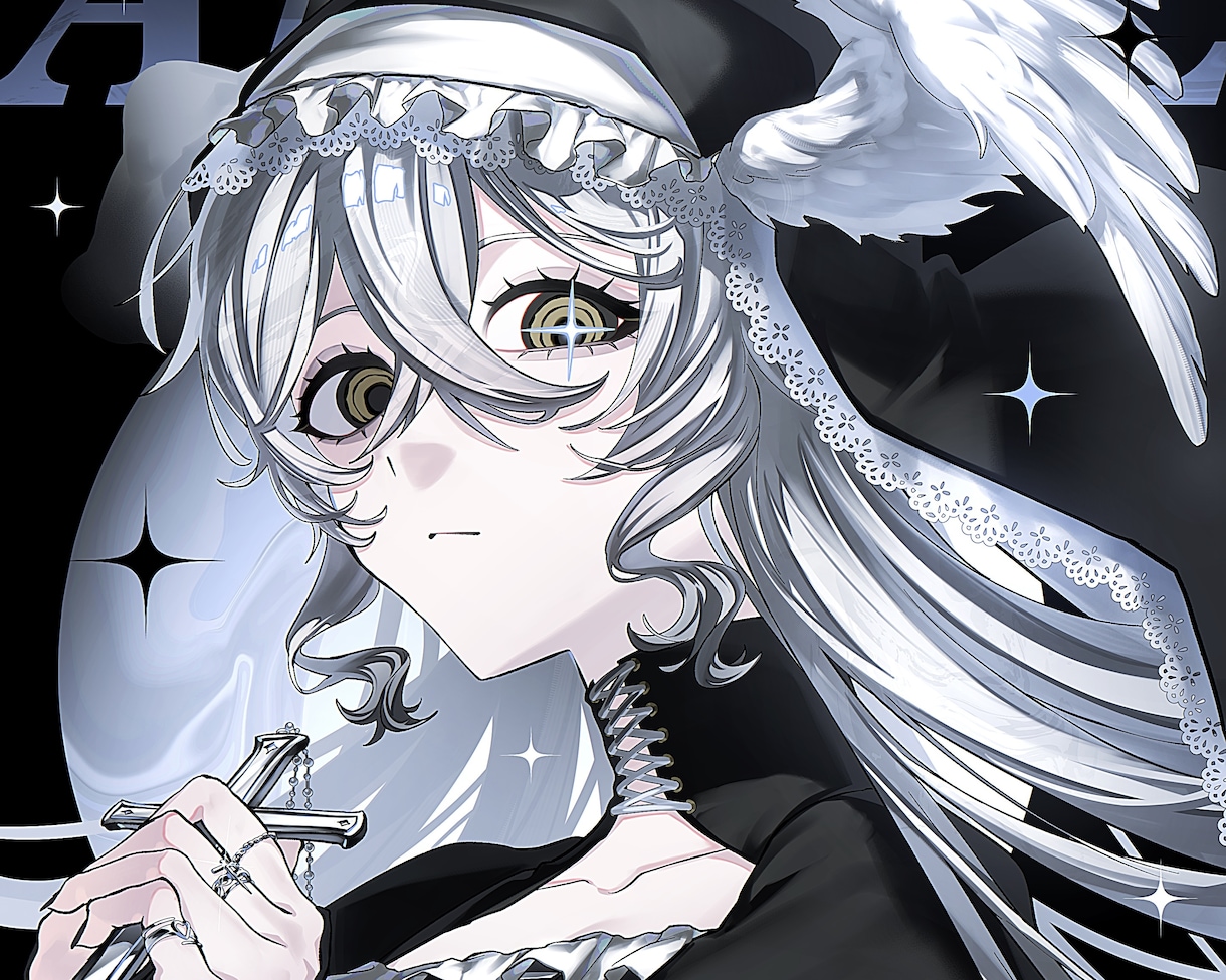 ダークな世界観で目立つイラストを描きます 個性を出したい方も早期での納品も幅広くご対応可能です イメージ1