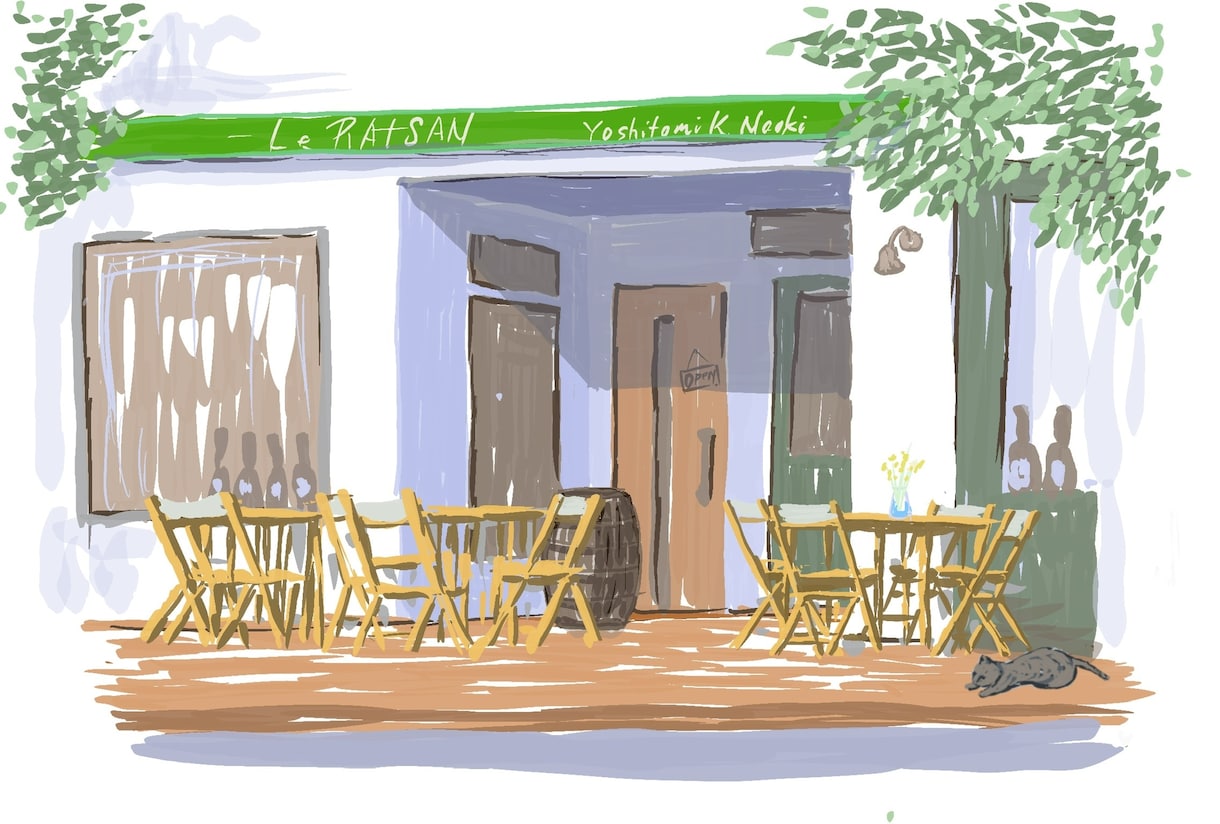 カフェ、喫茶店、お菓子、店舗イラスト描きます 店舗外観、看板、メニュー、スウィーツ、ロゴなど描きます イメージ3