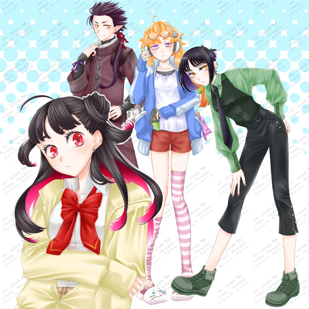 IRIAM・VTuber向け立ち絵描きます 個性的な絵柄で貴方のための唯一無二な立ち絵をお届けします！ イメージ6