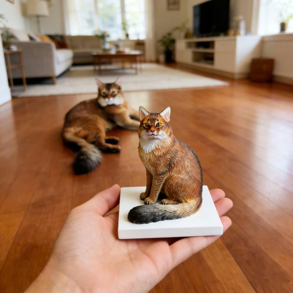 写真から作るフィギュア｜愛犬・愛猫似顔人形ます オーダーメイド 犬・猫そっくり 肖像画 うちの子 置物 イメージ7