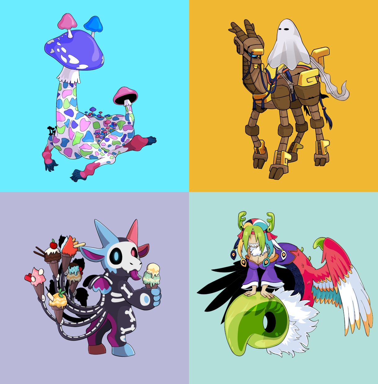 個性的なキャラクターの制作とドット絵の依頼承ります 人間からモンスターまで！全身絵はもちろん背中や表情なども イメージ9