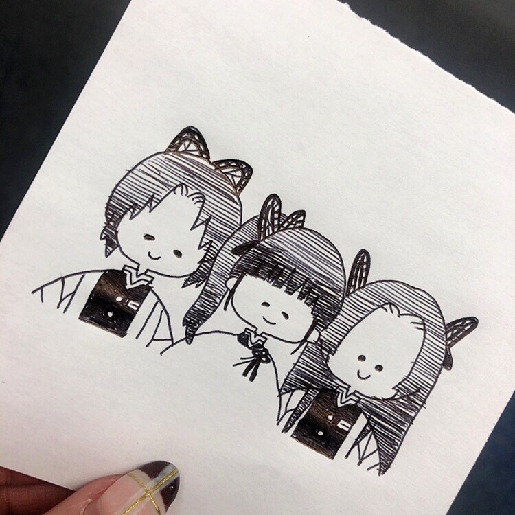 既存キャラクターを私の絵柄で書きます 贈り物のワンポイント、付箋等として！ イメージ4