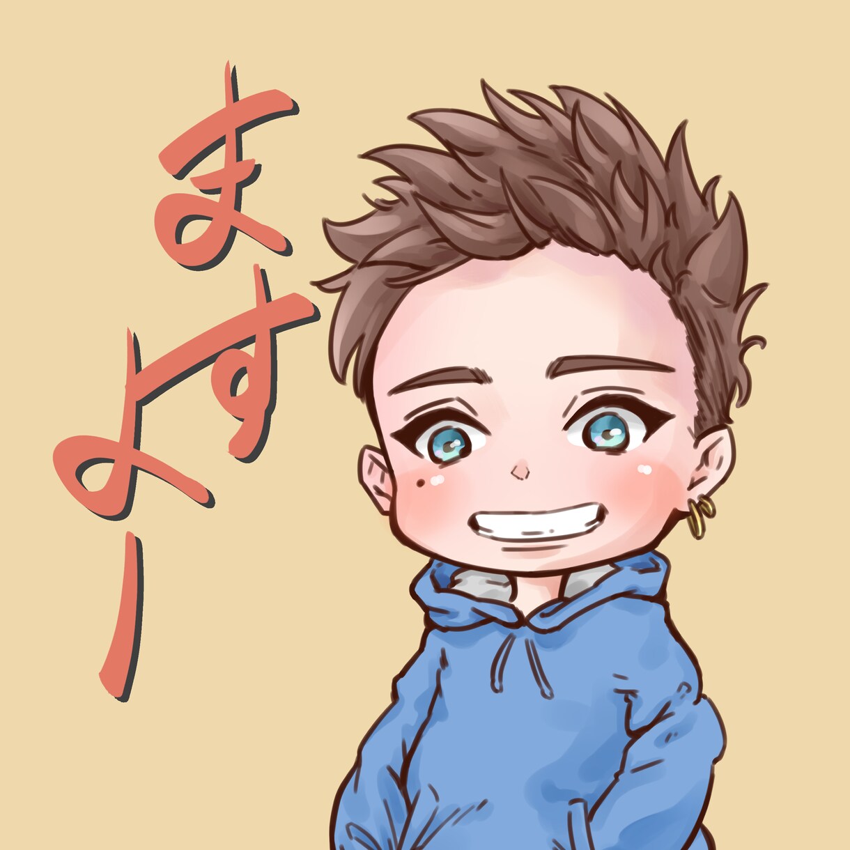 アイコンにもできる可愛い似顔絵描きます 可愛いく描くことを大前提に、できる限り似せていくスタイルです イメージ2