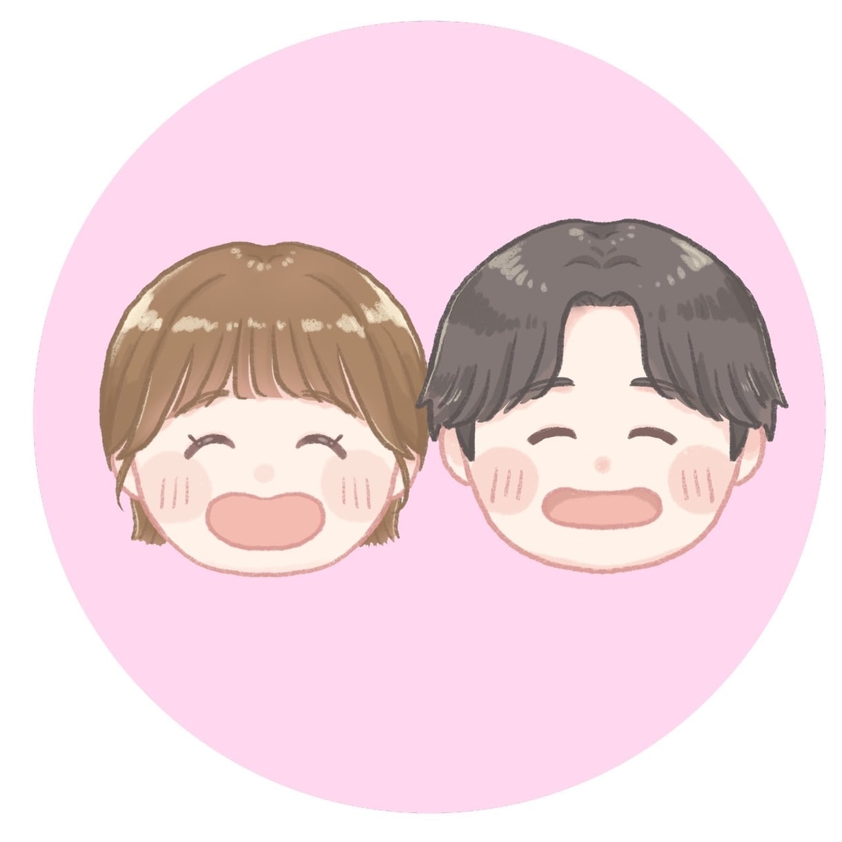ほっこり優しい！まんまる似顔絵制作します SNSアイコンにぴったり！見た人まで笑顔になる似顔絵イラスト イメージ2