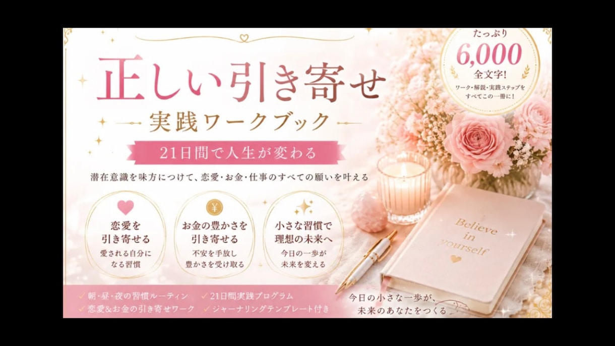 願望成就。正しい引き寄せ21日間メソッド提供します 約6000文字の大容量引き寄せメソッド配布します。 イメージ1
