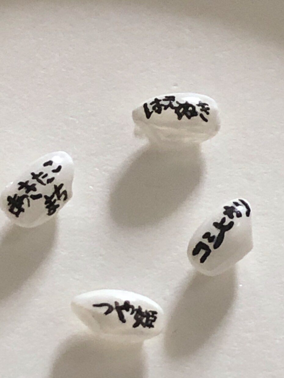 お米に好きな文字描きます 米粒に字や模様など描きます。コレクション、PRイベントなどに イメージ6