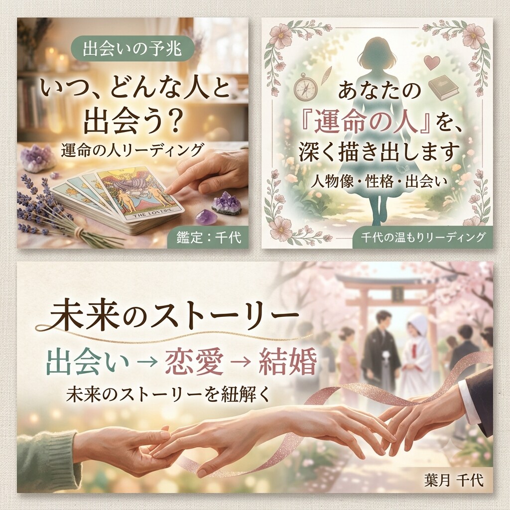 恋愛・結婚の未来を占います 心に寄り添う温もり鑑定◆【初回限定価格】500円 イメージ2