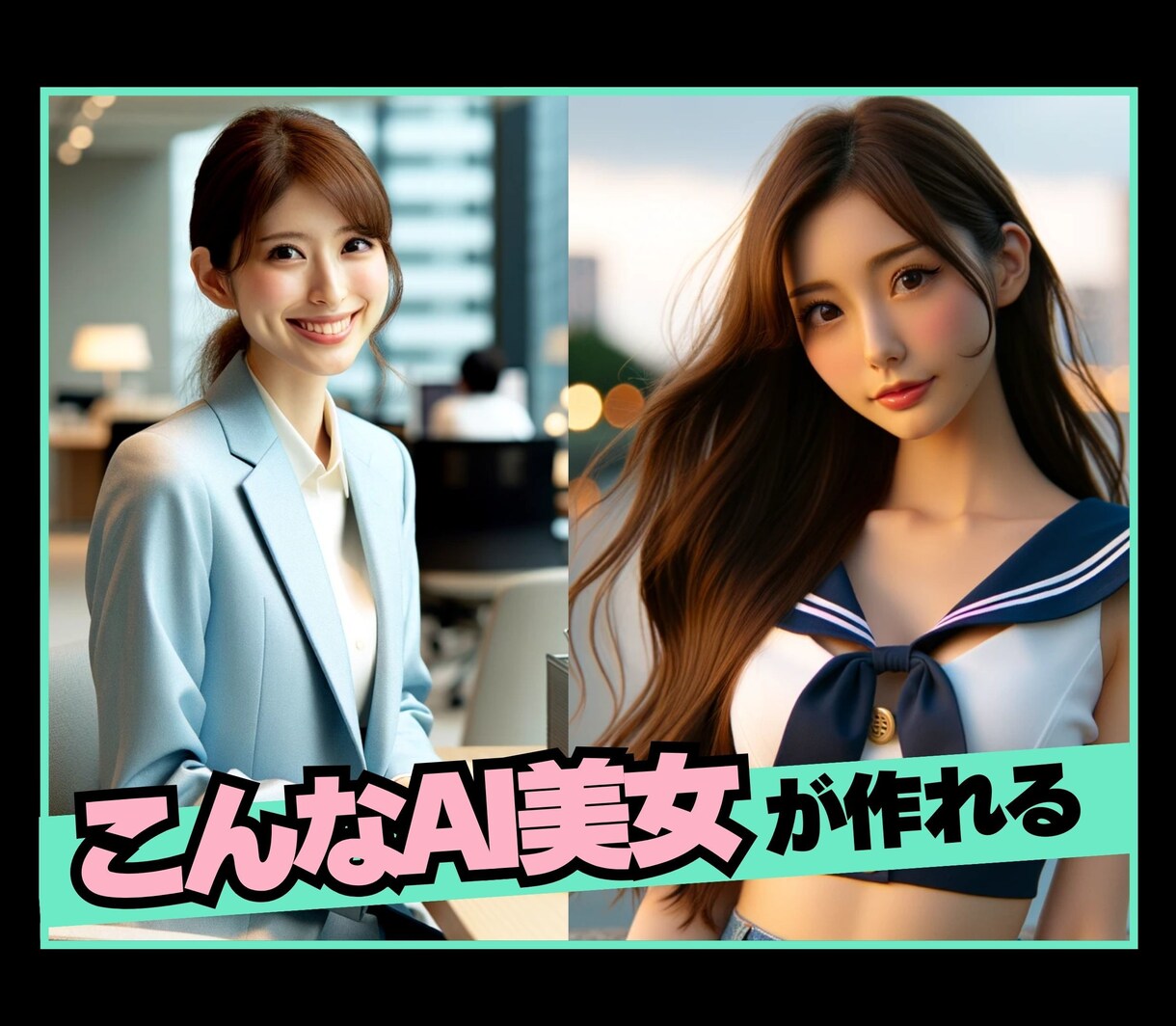 ChatGPTの超効率的なAI美女の作成法教えます 【神時短プロンプトで超簡単】最もやさしいAI画像生成の攻略法 イメージ4