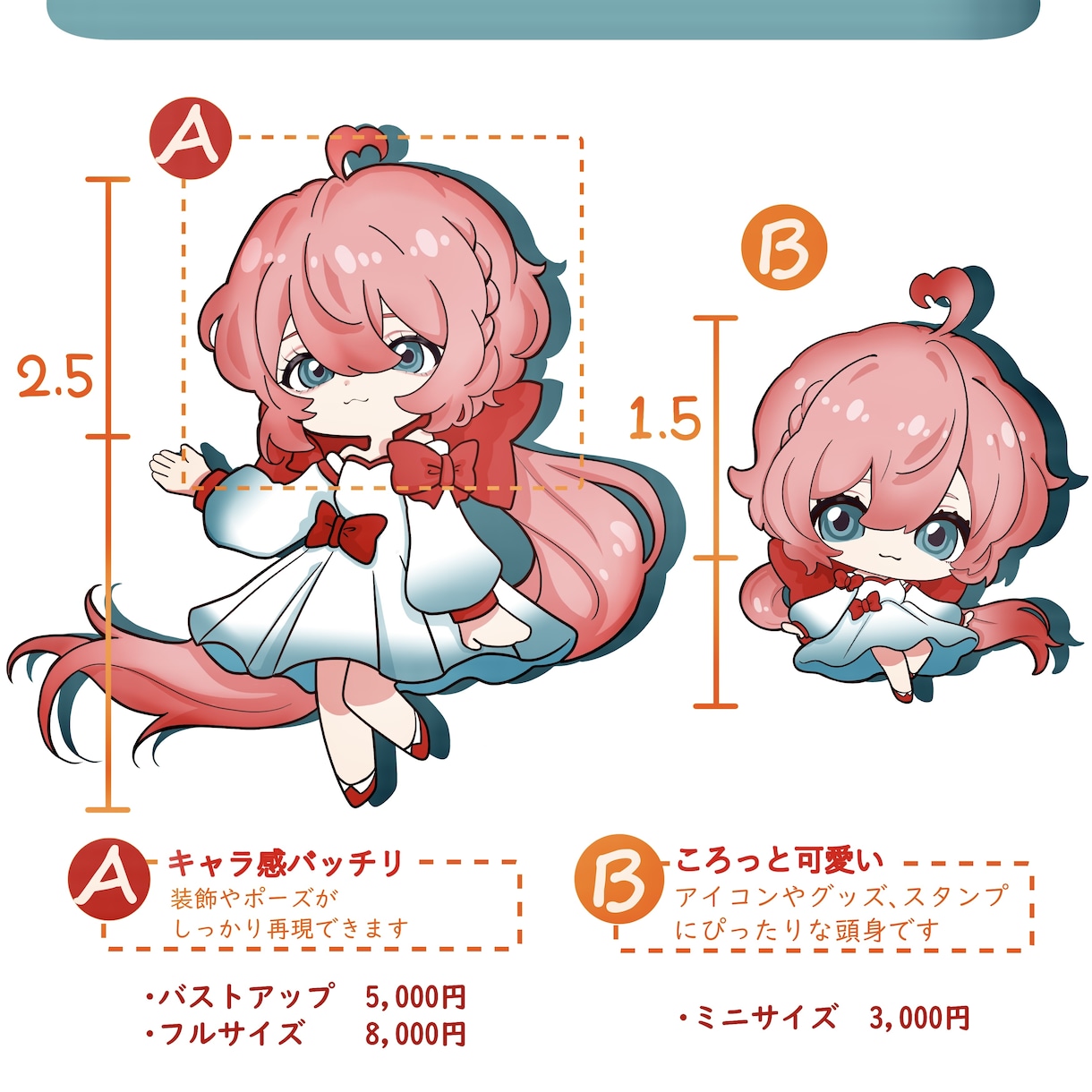 プロがミニキャラ(SD・デフォルメ)お描きします 配信・スタンプ・グッズ商用・Live2D・背景も可能です！ イメージ2