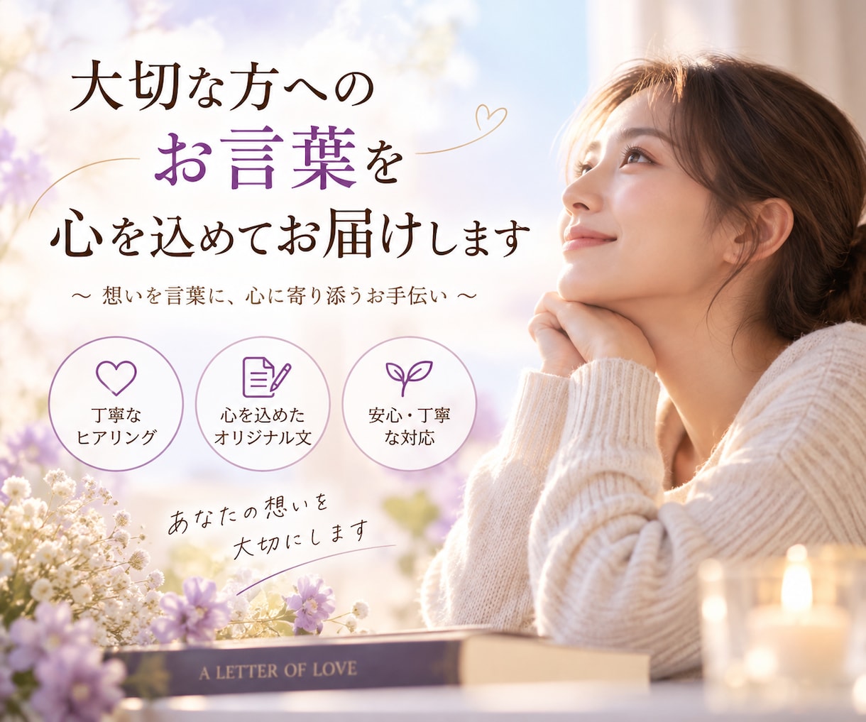 故人・亡くなった方からのお言葉を霊視で届けします 故人の今の様子と 伝えたい想い 夢意味まで霊視で丁寧にお届け イメージ2